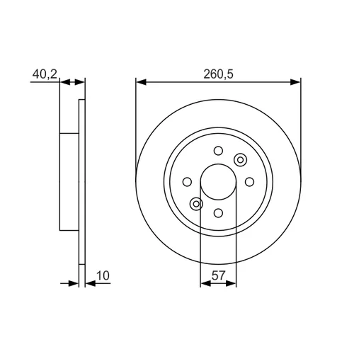 Brzdový kotúč 0 986 479 S85 /BOSCH/