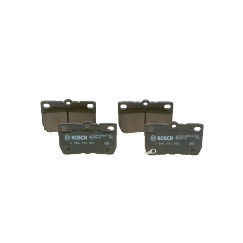 Sada brzdových platničiek kotúčovej brzdy 0 986 494 891 /BOSCH/ - obr. 2