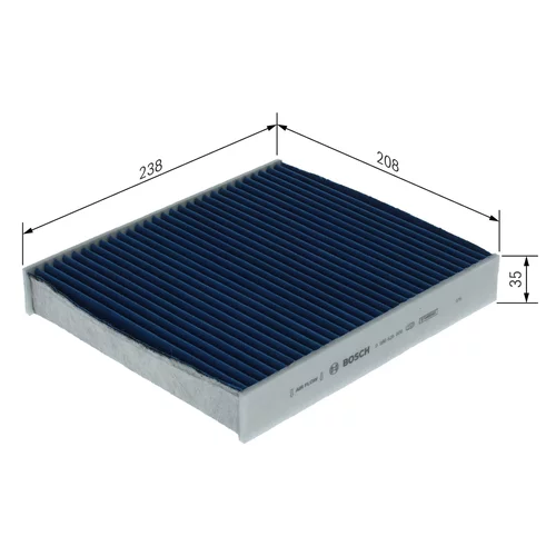 Filter vnútorného priestoru 0 986 628 606 /BOSCH/ - obr. 4