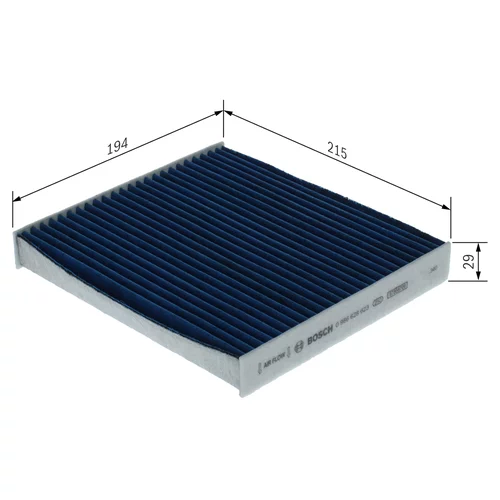 Filter vnútorného priestoru 0 986 628 623 /BOSCH/ - obr. 3