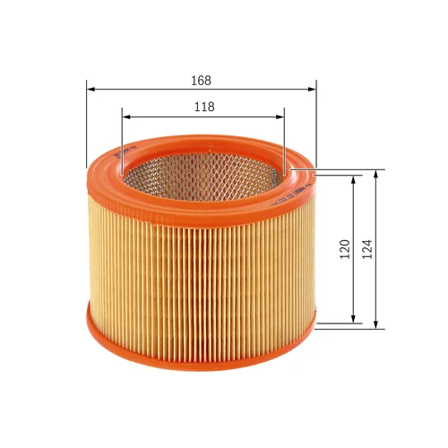 Vzduchový filter 1 457 433 544 /BOSCH/ - obr. 4