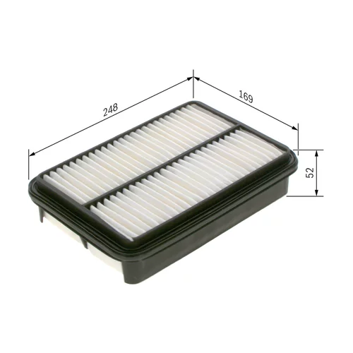 Vzduchový filter 1 457 433 952 /BOSCH/ - obr. 4