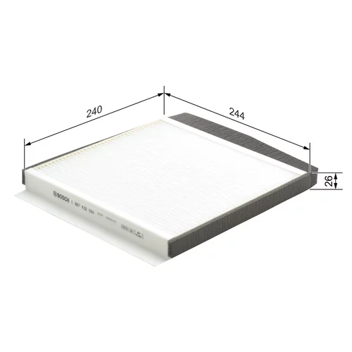 Filter vnútorného priestoru 1 987 432 064 /BOSCH/ - obr. 4