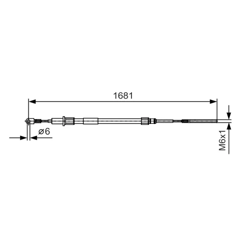 Ťažné lanko parkovacej brzdy 1 987 477 924 /BOSCH/