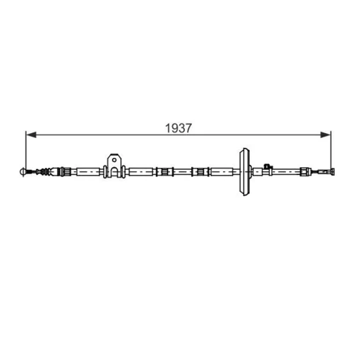 Ťažné lanko parkovacej brzdy 1 987 482 725 /BOSCH/ - obr. 4