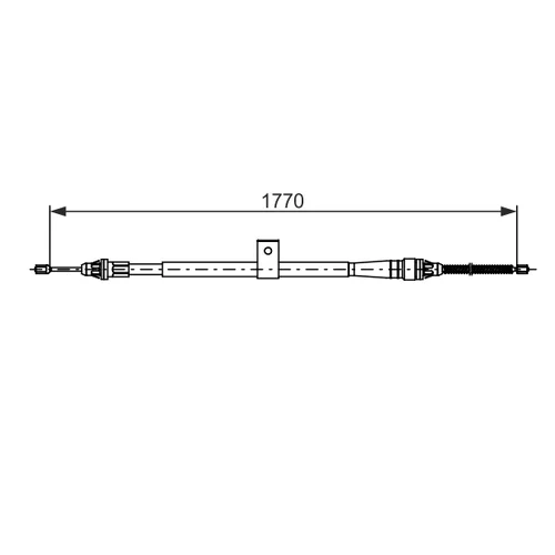 Ťažné lanko parkovacej brzdy 1 987 482 739 /BOSCH/ - obr. 4