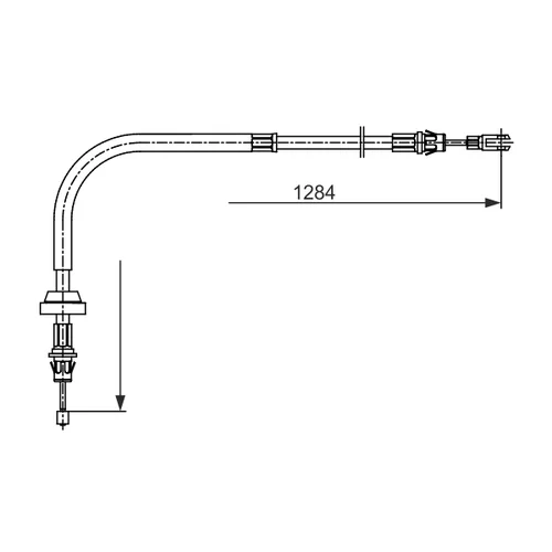 Ťažné lanko parkovacej brzdy 1 987 482 756 /BOSCH/ - obr. 4