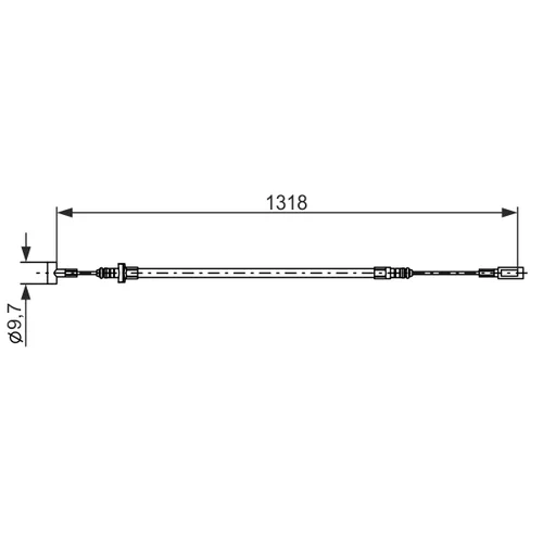 Ťažné lanko parkovacej brzdy 1 987 482 893 /BOSCH/ - obr. 4