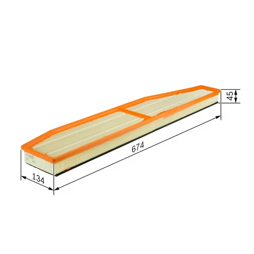 Vzduchový filter F 026 400 147 /BOSCH/ - obr. 4