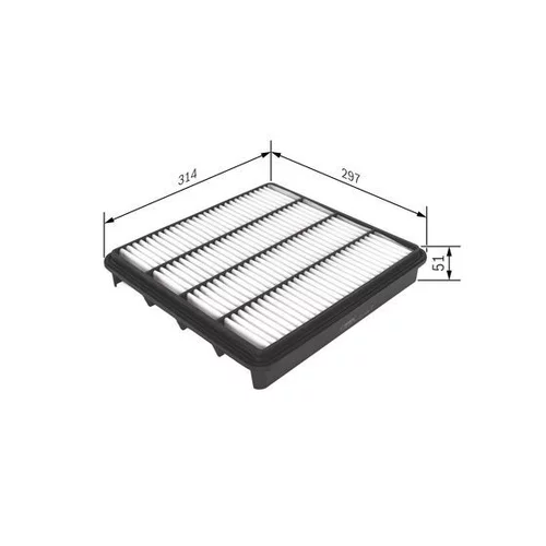 Vzduchový filter F 026 400 296 /BOSCH/ - obr. 4