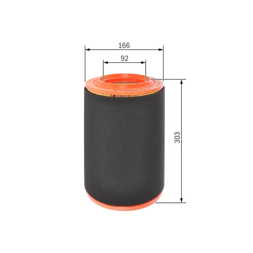 Vzduchový filter F 026 400 370 /BOSCH/ - obr. 4