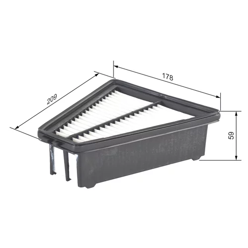 Vzduchový filter F 026 400 417 /BOSCH/ - obr. 4
