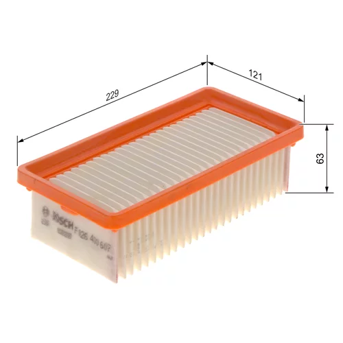 Vzduchový filter F 026 400 607 /BOSCH/ - obr. 4