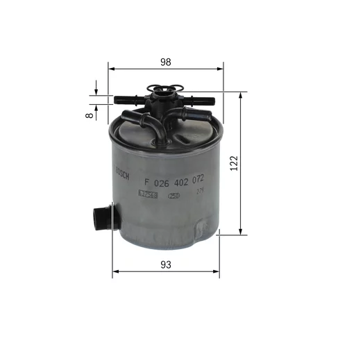 Palivový filter F 026 402 072 /BOSCH/ - obr. 4