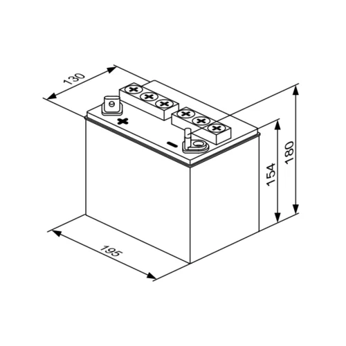 Štartovacia batéria 0 092 M4F 580 /BOSCH/ - obr. 4