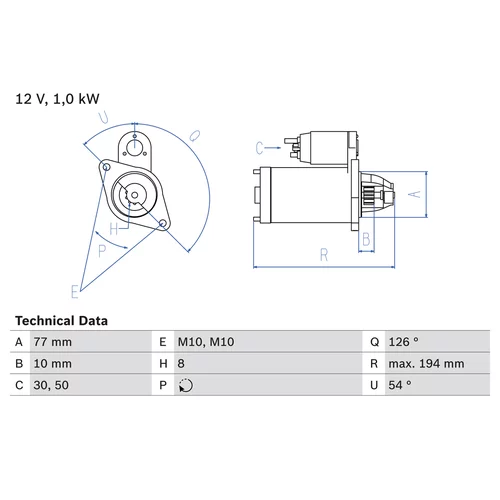 Štartér 0 986 020 401 /BOSCH/ - obr. 4
