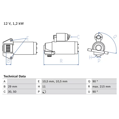 Štartér 0 986 023 570 /BOSCH/ - obr. 3
