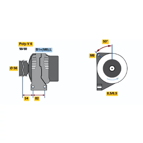 Alternátor BOSCH 0 986 047 510