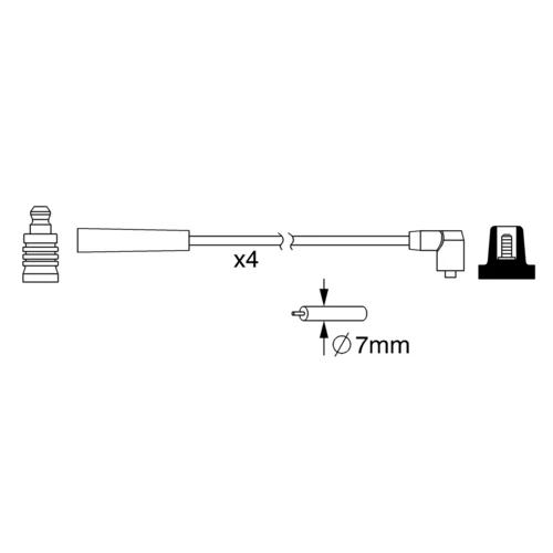 Sada zapaľovacích káblov 0 986 357 098 /BOSCH/ - obr. 4