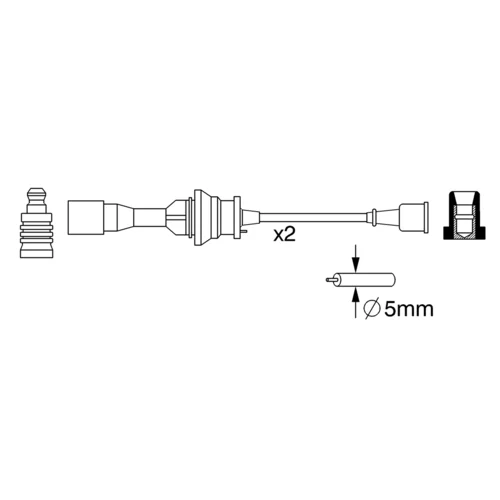 Sada zapaľovacích káblov 0 986 357 266 /BOSCH/ - obr. 4