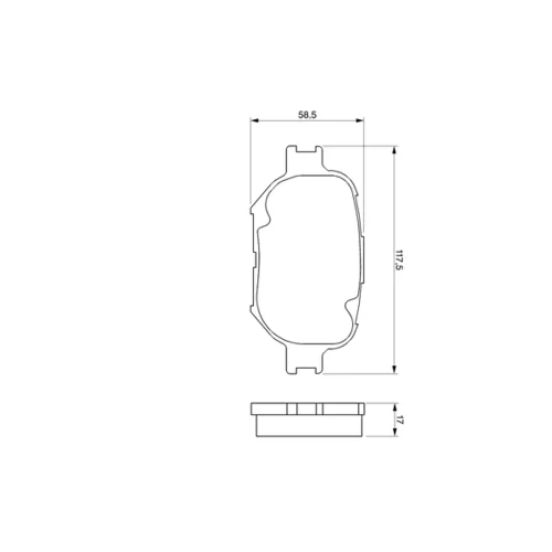 Sada brzdových platničiek kotúčovej brzdy 0 986 424 808 /BOSCH/ - obr. 4