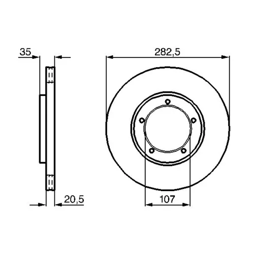 Brzdový kotúč 0 986 478 097 /BOSCH/ - obr. 4