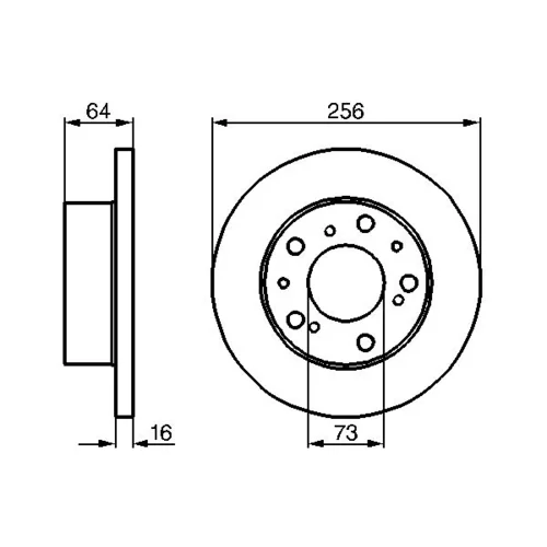 Brzdový kotúč 0 986 478 200 /BOSCH/ - obr. 4