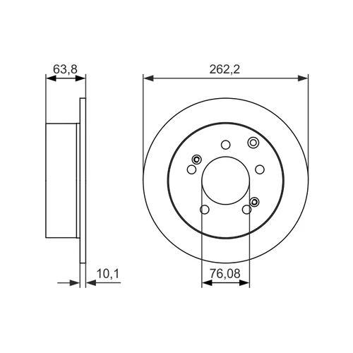 Brzdový kotúč 0 986 479 061 /BOSCH/ - obr. 4