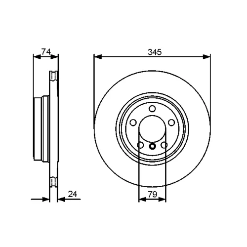 Brzdový kotúč 0 986 479 440 /BOSCH/ - obr. 4