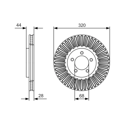 Brzdový kotúč 0 986 479 D19 /BOSCH/ - obr. 4