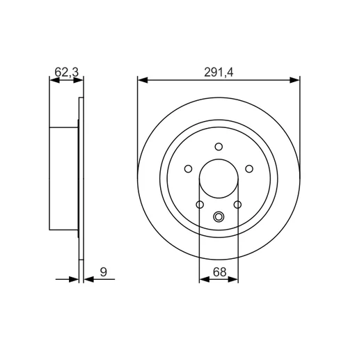 Brzdový kotúč 0 986 479 R14 /BOSCH/ - obr. 4