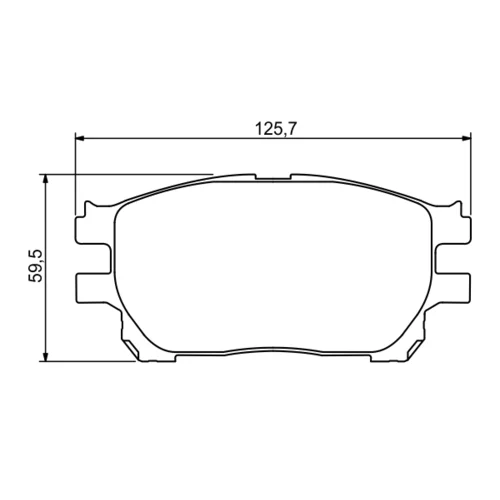 Sada brzdových platničiek kotúčovej brzdy 0 986 494 212 /BOSCH/ - obr. 4