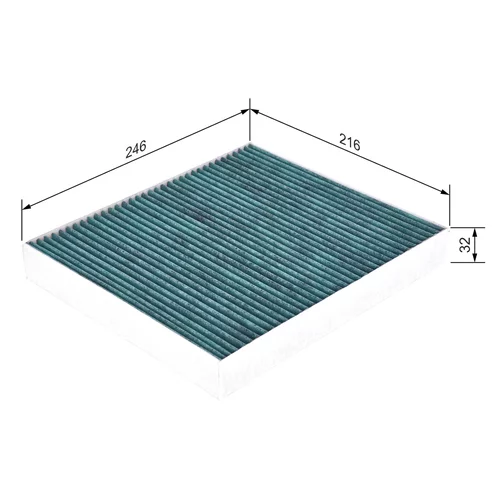 Filter vnútorného priestoru 0 986 628 504 /BOSCH/ - obr. 4