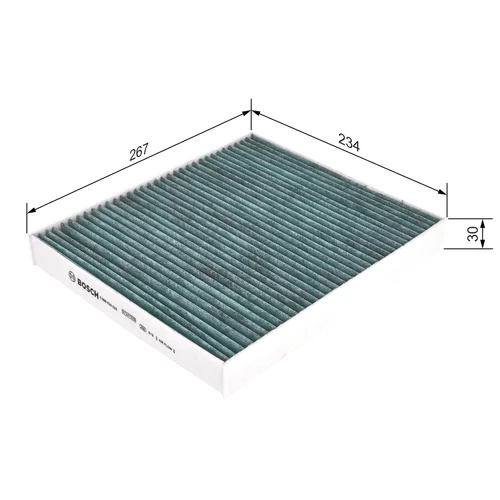 Filter vnútorného priestoru 0 986 628 525 /BOSCH/ - obr. 4