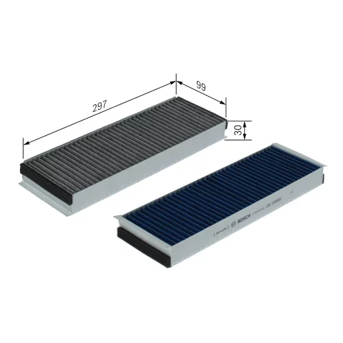 Filter vnútorného priestoru 0 986 628 605 /BOSCH/ - obr. 4