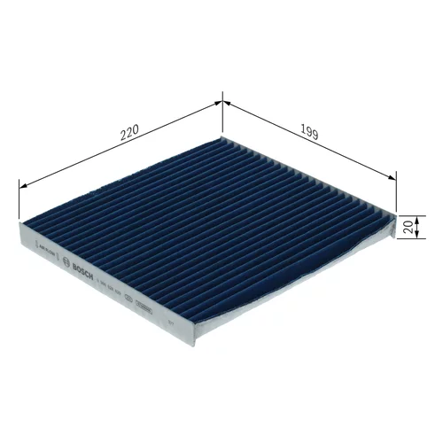 Filter vnútorného priestoru 0 986 628 629 /BOSCH/ - obr. 4