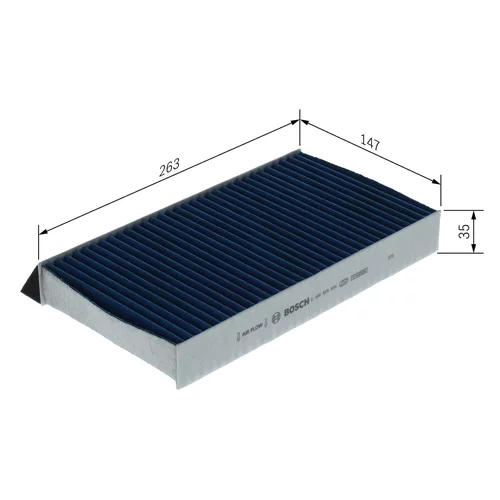 Filter vnútorného priestoru 0 986 628 634 /BOSCH/ - obr. 3