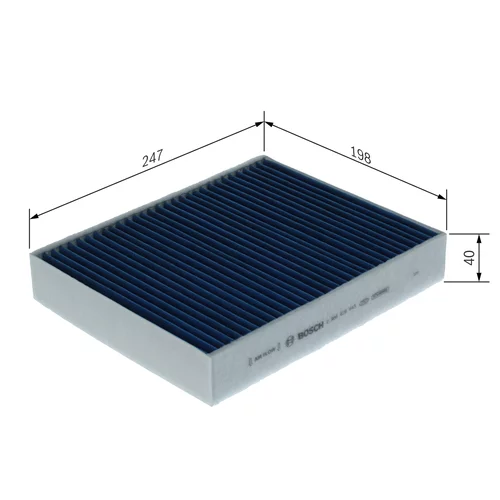 Filter vnútorného priestoru 0 986 628 643 /BOSCH/ - obr. 3