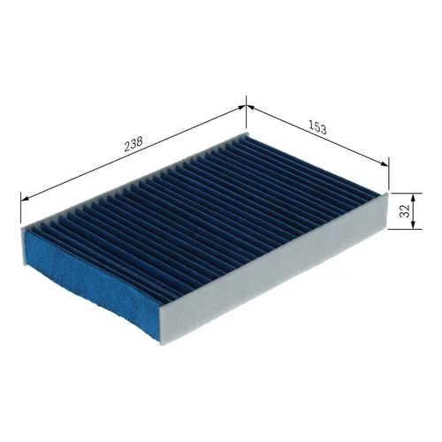 Filter vnútorného priestoru 0 986 628 650 /BOSCH/ - obr. 4