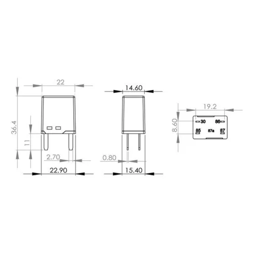 Relé palivového čerpadla 0 986 AH0 115 /BOSCH/ - obr. 4