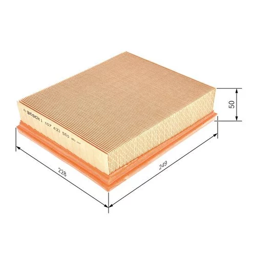 Vzduchový filter 1 457 433 550 /BOSCH/ - obr. 4