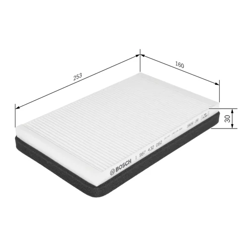 Filter vnútorného priestoru 1 987 432 062 /BOSCH/ - obr. 4