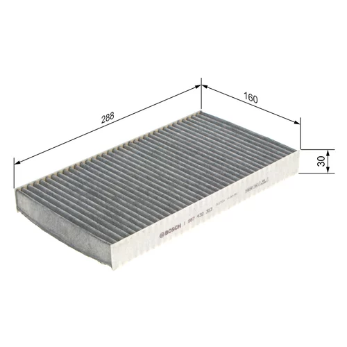 Filter vnútorného priestoru 1 987 432 303 /BOSCH/ - obr. 4