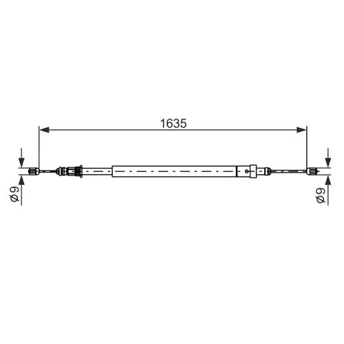 Ťažné lanko parkovacej brzdy 1 987 477 582 /BOSCH/ - obr. 4