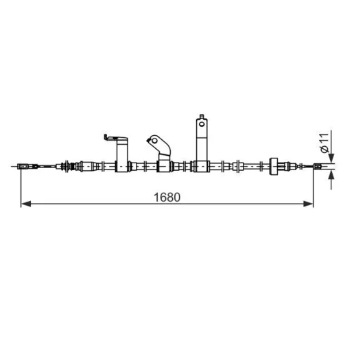 Ťažné lanko parkovacej brzdy 1 987 482 849 /BOSCH/ - obr. 4