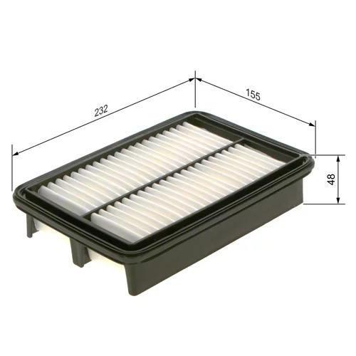Vzduchový filter F 026 400 458 /BOSCH/ - obr. 4