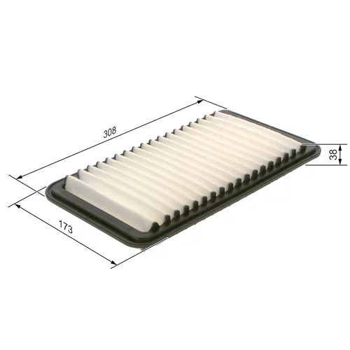 Vzduchový filter F 026 400 566 /BOSCH/ - obr. 4
