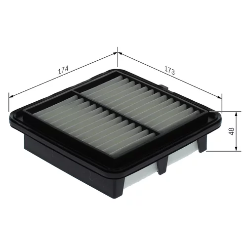 Vzduchový filter F 026 400 729 /BOSCH/ - obr. 3