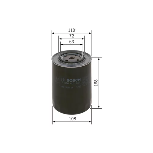 Palivový filter F 026 402 034 /BOSCH/ - obr. 4