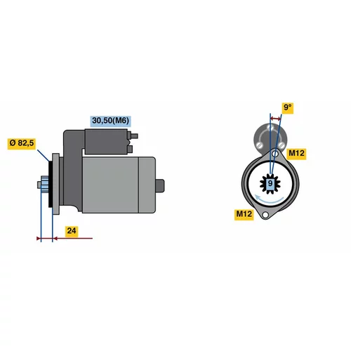 Štartér 0 001 125 602 /BOSCH/
